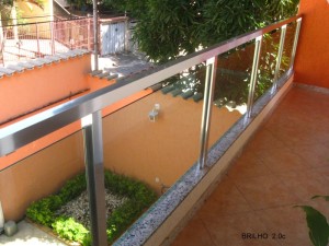 Guarda corpo de aço inox alucvidro